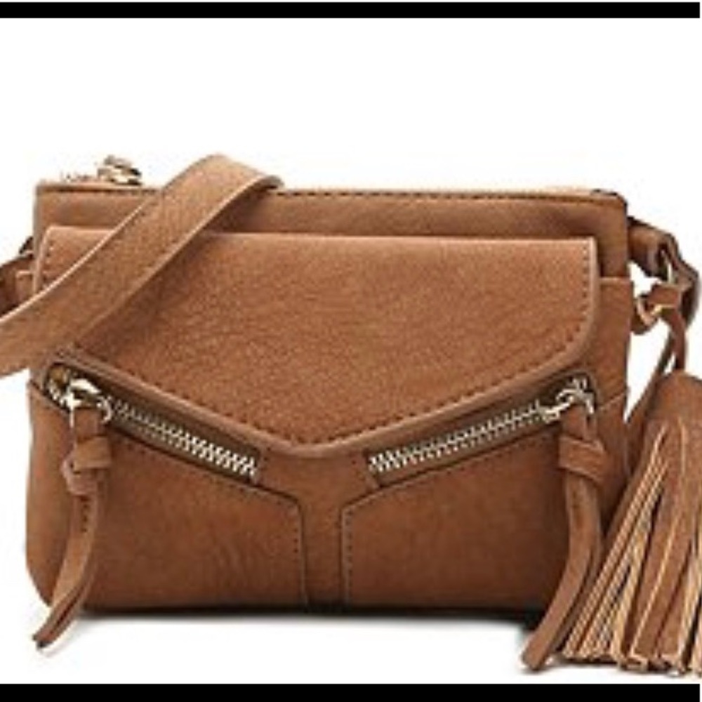 VIOLET RAY Leanna Mini Crossbody in Brown~ NWT